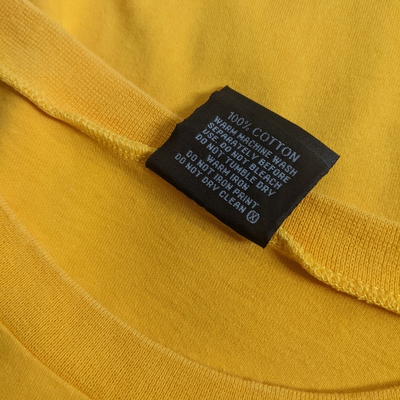 Y2K yellow Rip Curl t-shirt adult unisex size - Picture 4 of 5